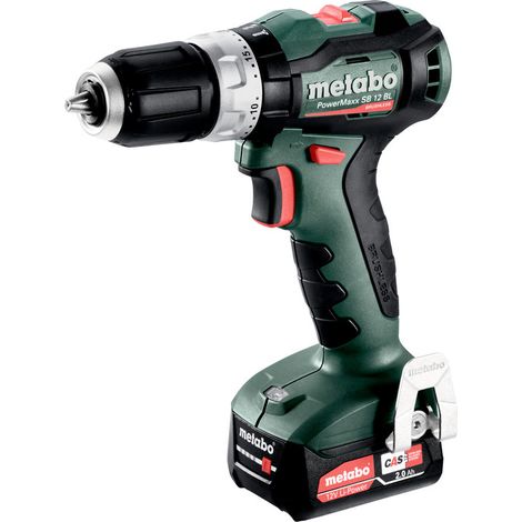 METABO taladro percutor - powermaxx bs12 bl -12V 2X2AH LI-POWER - CARGADOR SC 30 - METABOX 118 - 601046500 (1/3)