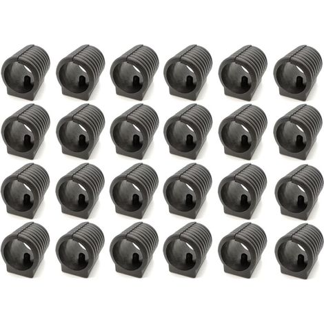 Patins pour meubles, pinces de serrage pour tubes de chaise en plastique, pinces de serrage en forme de U pour pieds de chaise, patins pour pieds de chaise, pinces de serrage pour tubes ronds, 24 pièc
