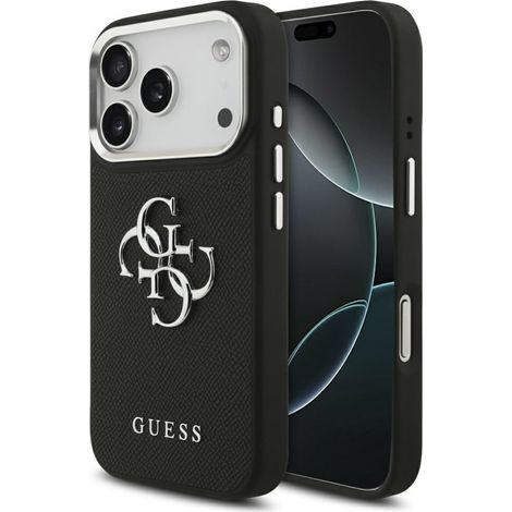 Funda Guess Grained Big 4G Classic Logo para iPhone 17 Pro negra (1/5)