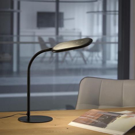 JustLight CCT LED Tischleuchte schwarz 59 x 23 cm dimmbar Tischleuchte (1/5)