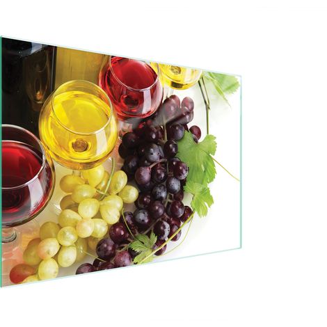 PLANCHE À DÉCOUPER EN VERRE 40x30 VIN (1/5)