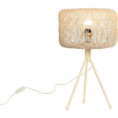 DKD Home Decor Lampe de table métal blanc 33x33x50 cm (1/5)