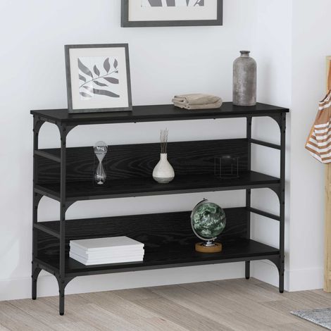 vidaXL Table console Chêne noir 100 x 32 x 75 cm Bois d'ingénierie (1/5)