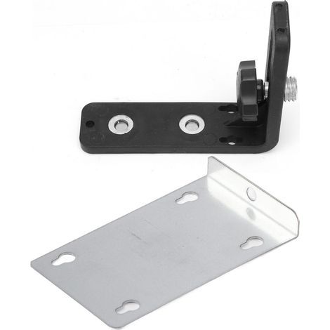 Support mural pour outil de nivellement, support fixe de 5/8 pouces, support universel robuste en métal ABS, installation facile, forme en L magnétique pour mesure auxiliaire (1/5)