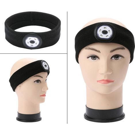 Bandeau LED Sportif Rechargeable - Lampe Frontale pour Course à Pied, Vélo, Trekking - Mixte (1/3)