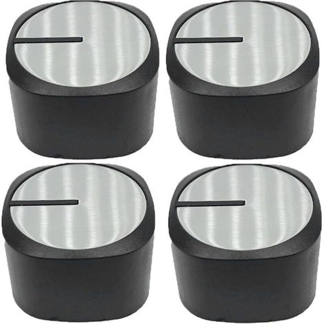 4 Pièces Bouton Plaque de Cuisson. Boutons de Commande Universels.Bouton de Cuisinière.Bouton pour Réchaud à Gaz.pour Presque Toutes Les Cuisinières.Plaques de Cuisson.Four.Cuisinière à Gaz(6MM) (1/5)