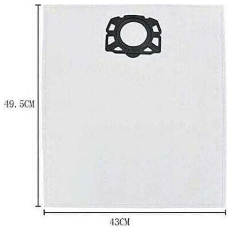 VURAHOME - Lot de 10 sacs d'aspirateur pour Karcher WD4 WD5 WD6 MV4 MV5 MV6 (1/4)