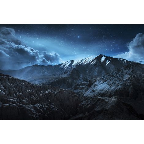 Papier peint panoramique - Montagnes - 130 cm x 87 cm (1/2)