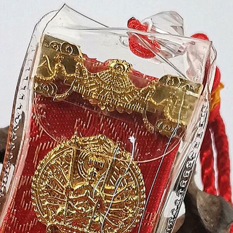 Autoanhänger mit Mantra des Großen Mitgefühls, buddhistisches Amulett, Rückspiegeldekoration, roter Hängeschmuck (1/5)