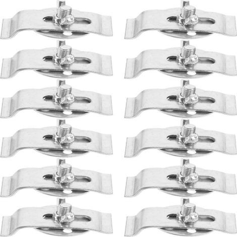 Kit de montage pour évier encastré en acier inoxydable 16 pièces, pinces pour évier encastré en granit, supports robustes pour installation dans la cuisine et la salle de bain (1/5)