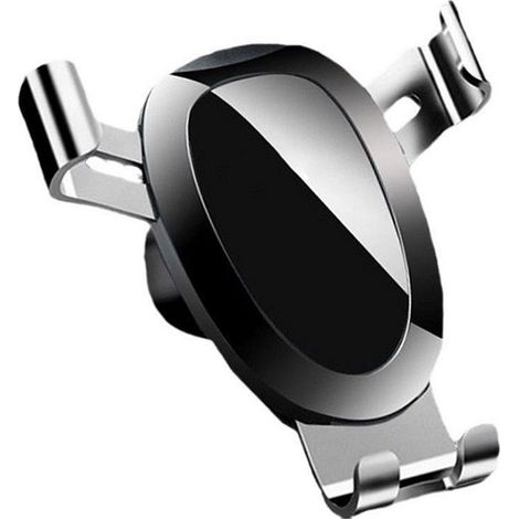 Support Téléphone Voiture Gravité Grille Aération Porte Smartphone Voiture Ventilation Argente (1/5)