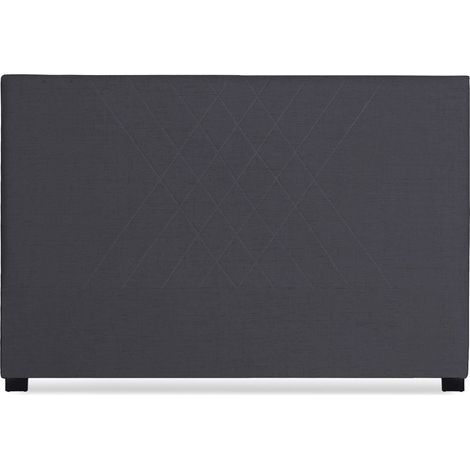 Tête de lit Diam 180cm Tissu Gris Foncé