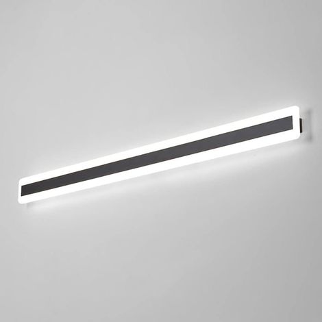 Applique Murale Moderne à LED Applique Murale à Bande créative Applique Murale rectangulaire Élégante Corps en Aluminium Acrylique Blanc givré IP65 Étanche Antirouille (Lumière Blanche 6000K) (1/5)