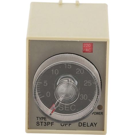 Zeitrelais mit einstellbarer Ausschaltverzögerung (AC 200–220 V), ST3PF, Zubehörteil (1/4)
