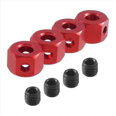 4 adaptateurs hexagonaux de moyeu de roue en métal de 5 mm à 12 mm pour voitures RC WPL D12 C14 C24 B14 B16 MN D90 D91 - JBMEDIA (1/4)
