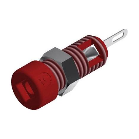 Sks-Hirschmann Douille Banane 2 mm Rouge Isolée (1/2)