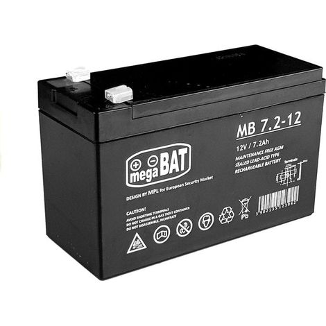 Akku 12V 7,2Ah - Elektrische Kinderautobatterie