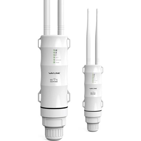 Outdoor Point d'accès Wi-FI AC600, Répéteur Wi-FI Extérieur Double Bande 2.4+5G, Amplificateur WiFi avec 2 antennes, Routeur/Répétiteur/Point d'accès Imperméable, PoE Passif (1/5)