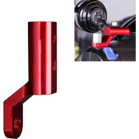 Support de rétroviseur de moto extensible multifonctionnel en alliage d'aluminium CNC, support de téléphone rouge (1/5)