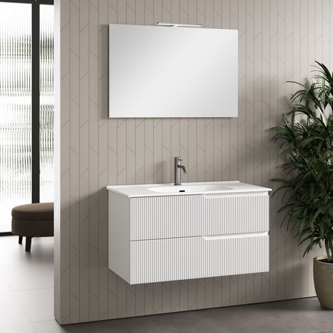 Composizione 4 pezzi ZIP bianco opaco (1/5)
