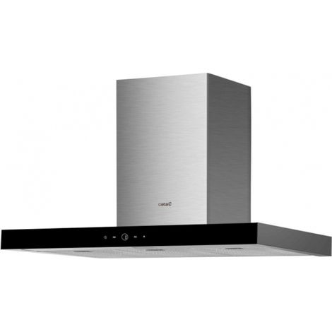 Hotte aspirante décorative 90 cm – 640 m³/h – Classe A++ – Panneau tactile – Filtres en acier inoxydable lavables au lave-vaisselle – Cata