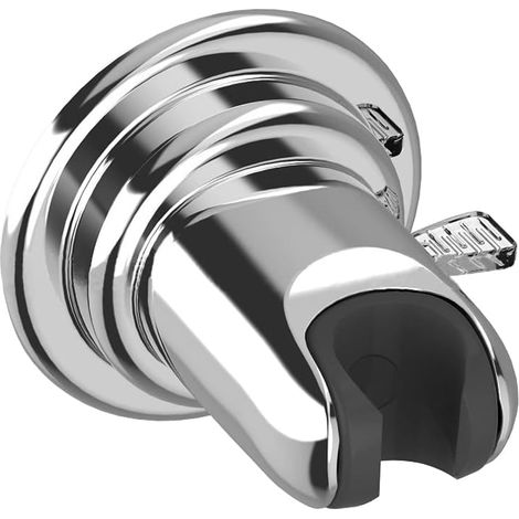 Shower head holder, removable wall mount with suction cup, adjustable shower holder made of ABS plastic (1/5)