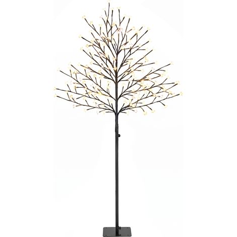 LED-Kirschblütenbaum 150 cm mit 160 LEDs, künstlicher Leuchtbaum, 20 biegsame Zweige, Weihnachtsdeko (1/5)