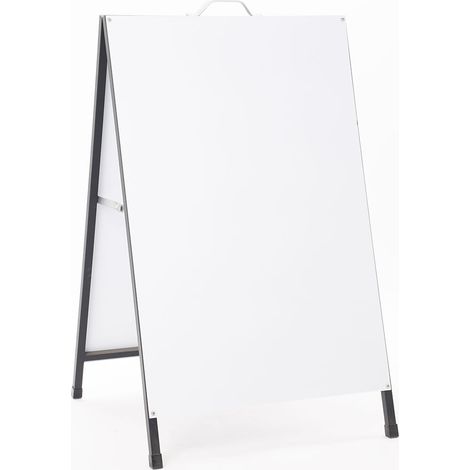 Espositore Pubblicitario Bifacciale Bifacciale con Lavagna 60x90 cm in Metallo Nero (1/5)