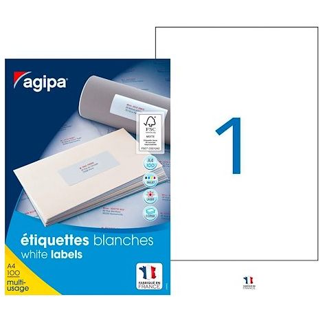 Etiquettes blanches multi-usages (1/2)