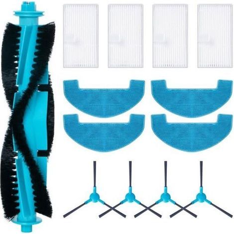 Zubehörset für Proscenic Q8 / Q8 Max, Ersatzteile für Staubsauger: 2 Hauptwalzenbürsten, 4 HEPA-Filter, 4 (1/5)