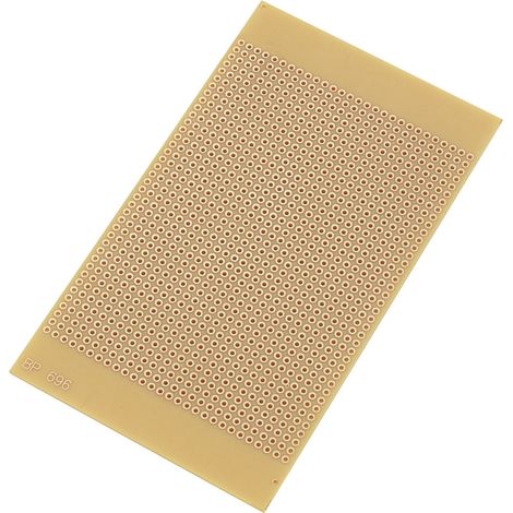 TRU COMPONENTS SU527696 Experimentierplatine Hartpapier (L x B) 125 mm x 73 mm 35 µm Rastermaß 2.54 (1/2)
