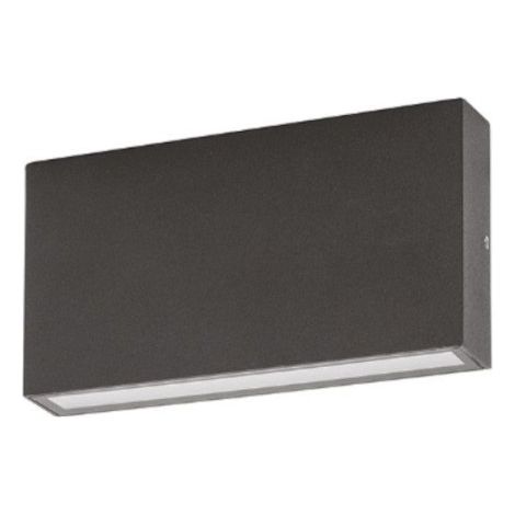 Applique moderno gea led ges2211 led ip65 alluminio antracite biemissione