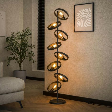 Lampadaire salon 8 anneaux RALF (1/5)