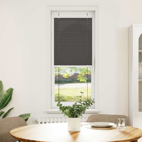 Maison Exclusive - Tenda Plissettata Nera 40x150 cm Larghezza Tessuto 39,4 cm