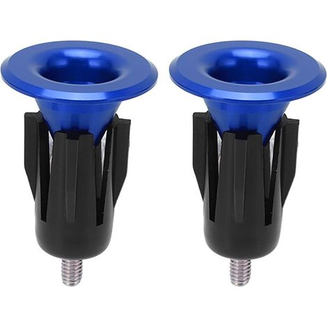 bouchons de guidon vélo en alliage d'aluminium, embouts résistants universels pour VTT, bleu (1/5)