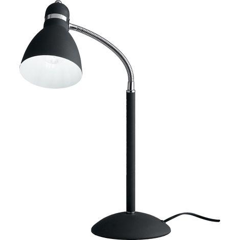 "Lampada da tavolo PEOPLE in metallo nero con diffusore orientabile" (1/3)