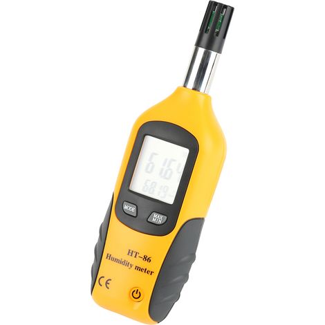 Digitales Thermometer-Hygrometer, Feuchtkugel-/Taupunkt-Temperaturmesser (1/5)