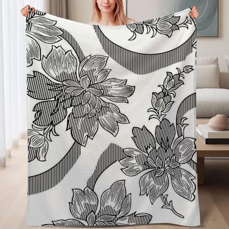 Couverture de lit en polaire premium douce, chaude et légère en microfibre, jeté,6080 pouces (1/4)