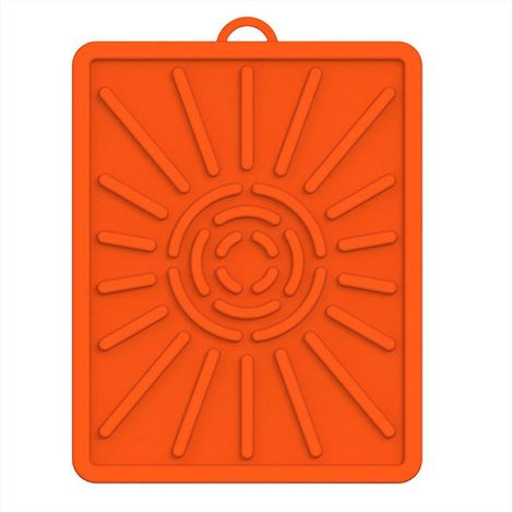 Tapis de cuisson pour barbecue, tapis pour tablette latérale, tapis de cuisson en silicone (1 pièce, orange) (1/5)