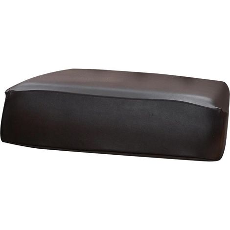 Housse de canapé en cuir PU marron - Extensible et antidérapante - 1 pièce - Pour coussins d'assise (1/5)
