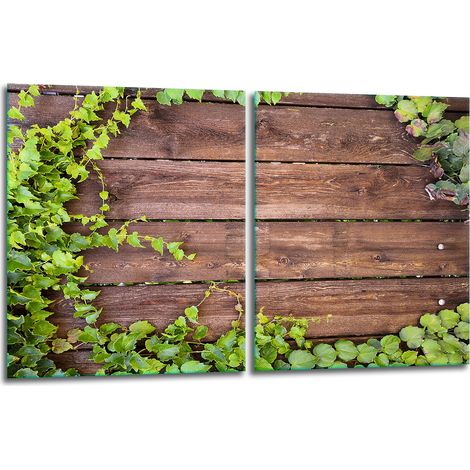 2 plaques de protection en verre pour poêle 40x52 bois (1/5)