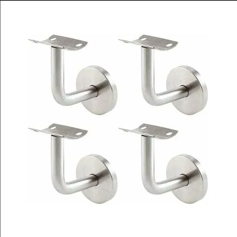 Dolaso 4x 304 Edelstahl-Handlaufhalterungen für Treppengeländer, Edelstahl-Stützwandhalterung (1/2)