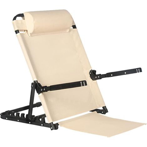 Support dorsal réglable (40 à 90 °), tapis de plage pliable avec dossier, dossier de lit réglable, pour s'asseoir dans le lit, les sièges de stade, les chaises de plage, les chaises de camping (1/5)