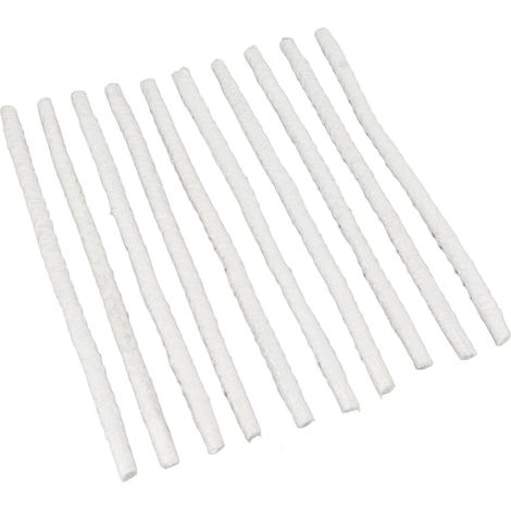 10 Mèches de Remplacement en Fibre de Verre pour Lampe à Huile Bouteille, avec Supports et Bouchons en Laiton, Kit de Décoration DIY Intérieur Extérieur (1/5)