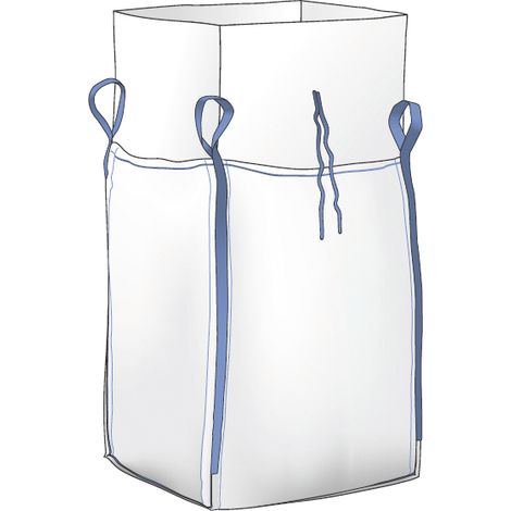 SACCO BIG BAG CARAMELLA DI CARICO/FONDO CHIUSO CapacitÃE kg. 1.500 cm. 90x90x120 h