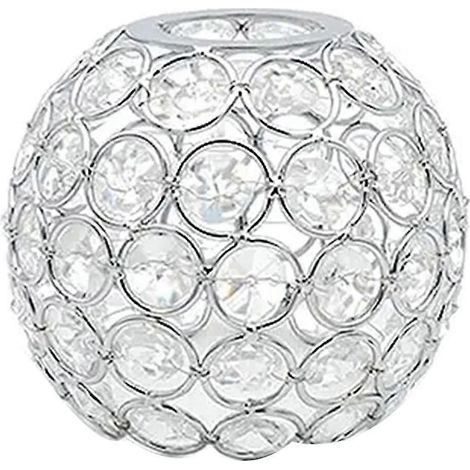 Abat-jour en cristal pour lampe ronde creuse, idéale pour le camping et le glamping en extérieur. Abat-jour lumineux d'ambiance. (1/5)