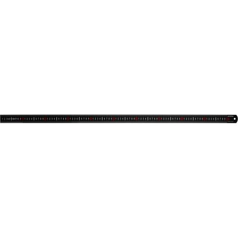 Faithfull Matt Black Stainless Steel Measuring Rule 1000mm FAIRUL1000MB