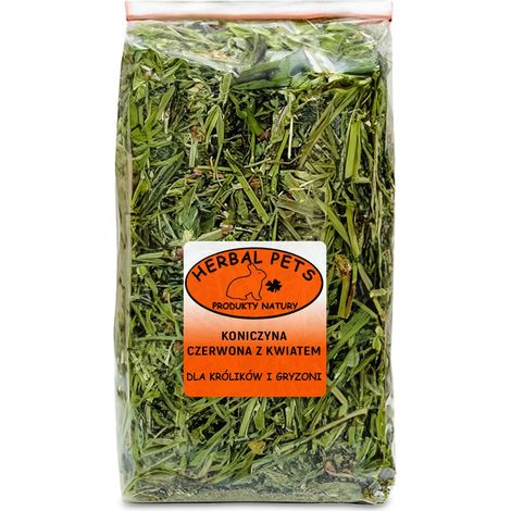 Trébol rojo con flor 80 g Hierbas secas PARA conejos y roedores (1/2)