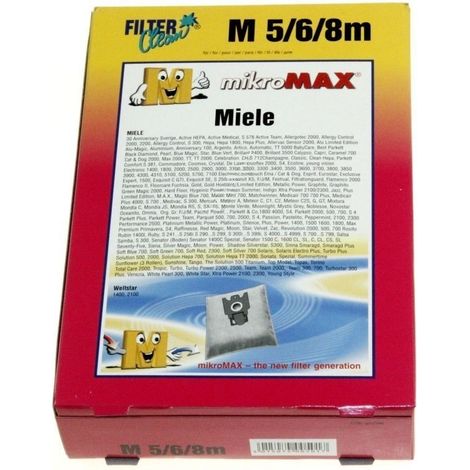 SAC ASPI NON TISSE X4+2 FILTRES POUR ASPIRATEUR DIVERS MARQUES (1/2)