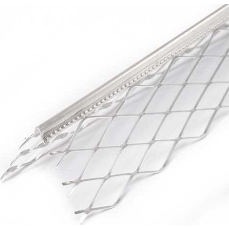 Paraspigolo a 5 maglie per intonaco 2,8 metri : Modello - ALLUMINIO